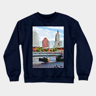 Providence RI - View from Waterplace Park Crewneck Sweatshirt